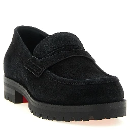 Black Calfskin Slip-On Loafers