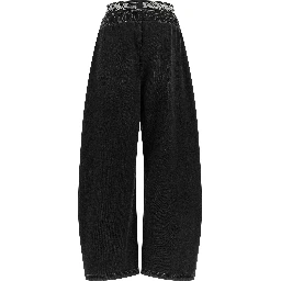 Black Cotton Relaxed Fit Jeans