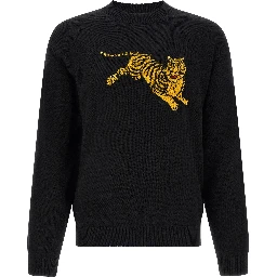 Black Cotton Sweatshirt