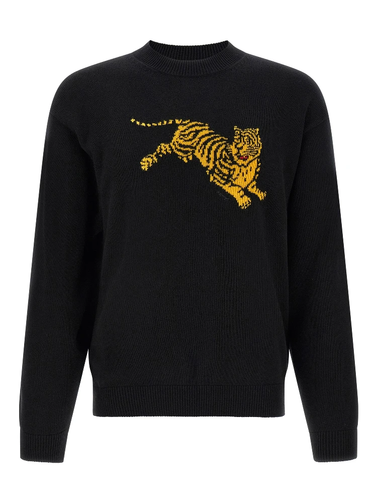 Black Cotton Sweatshirt