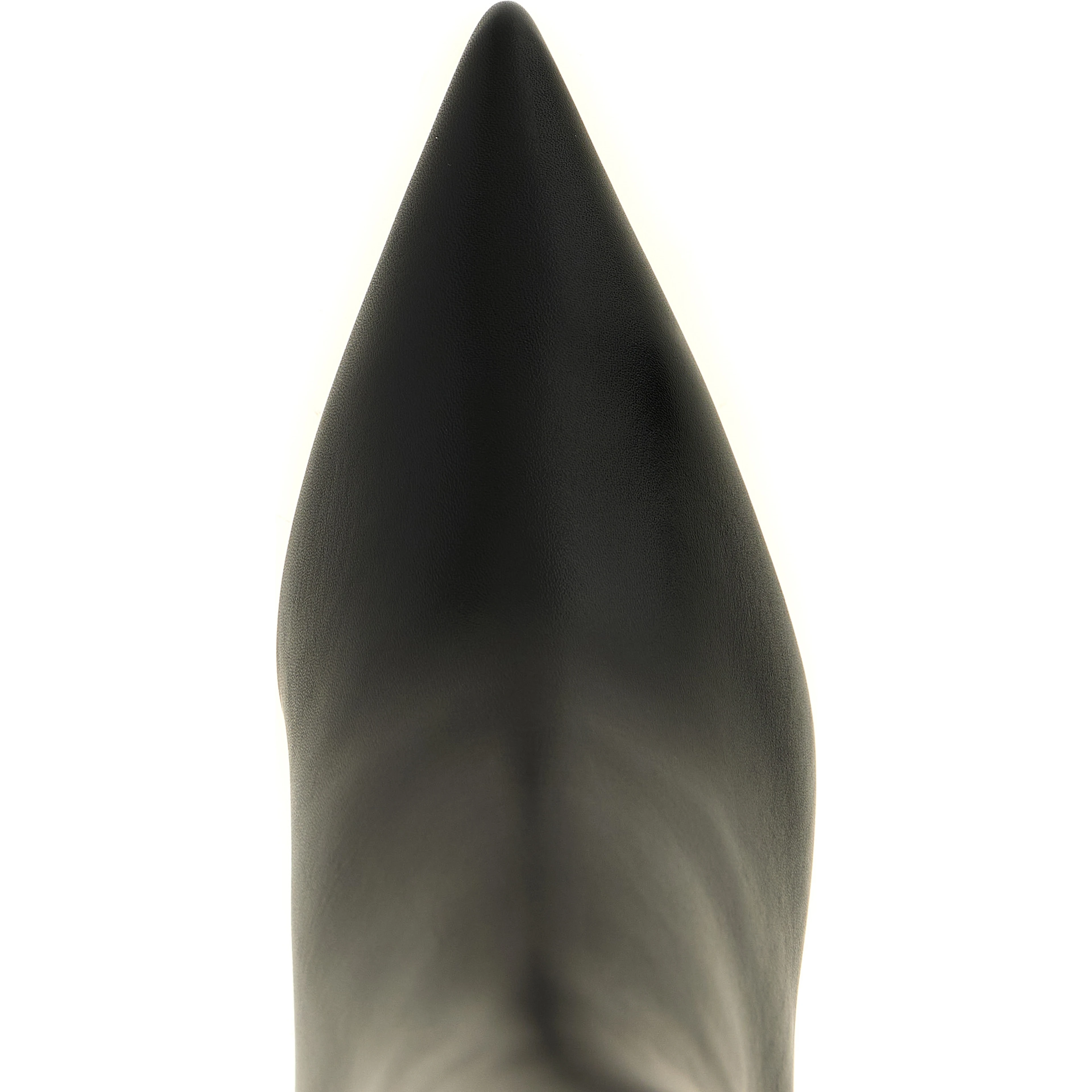 Black Calfskin Over The Knee