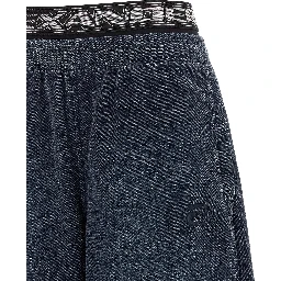 Black Cotton Casual Pants