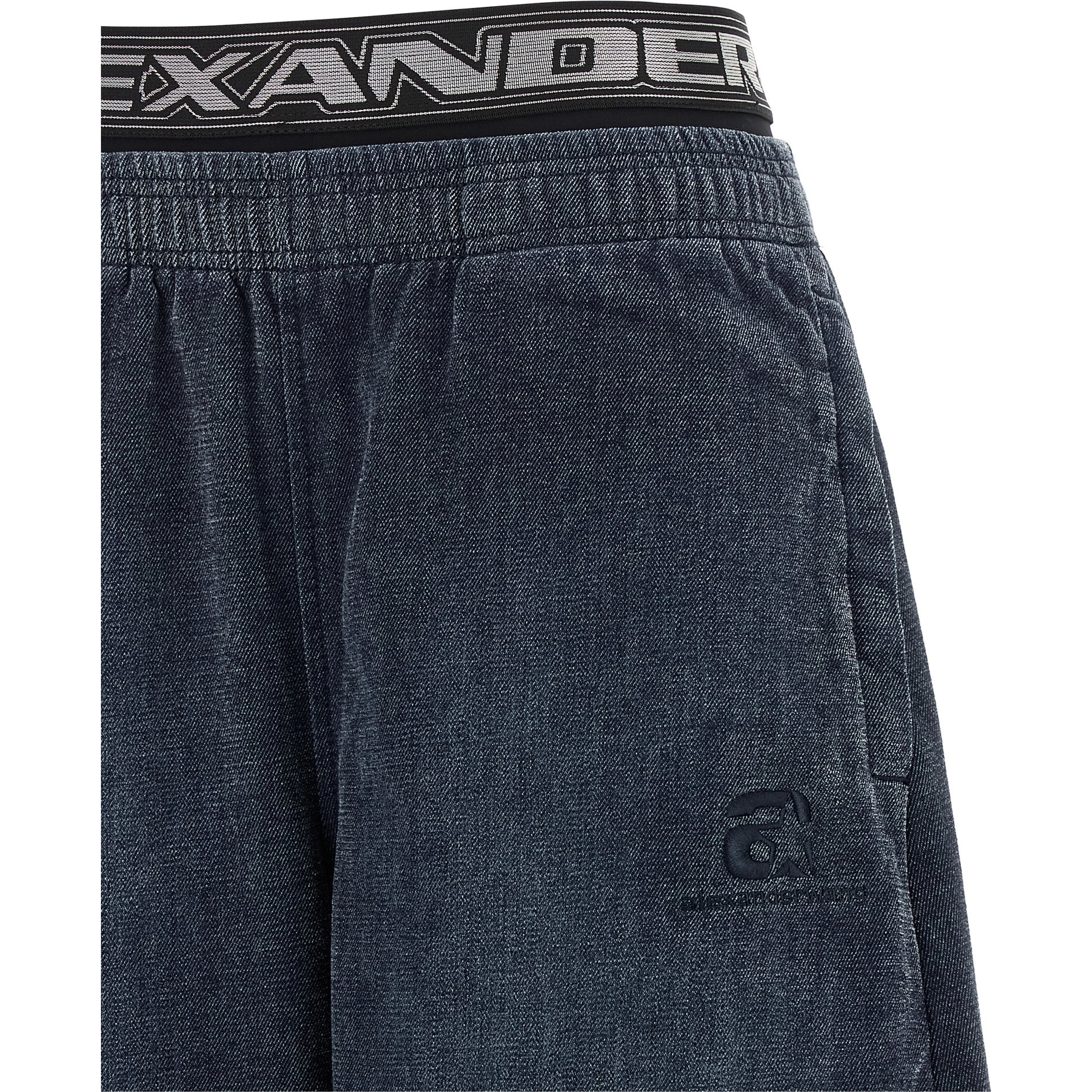 Black Cotton Casual Pants