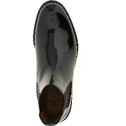 Black Calfskin Chelsea Boots