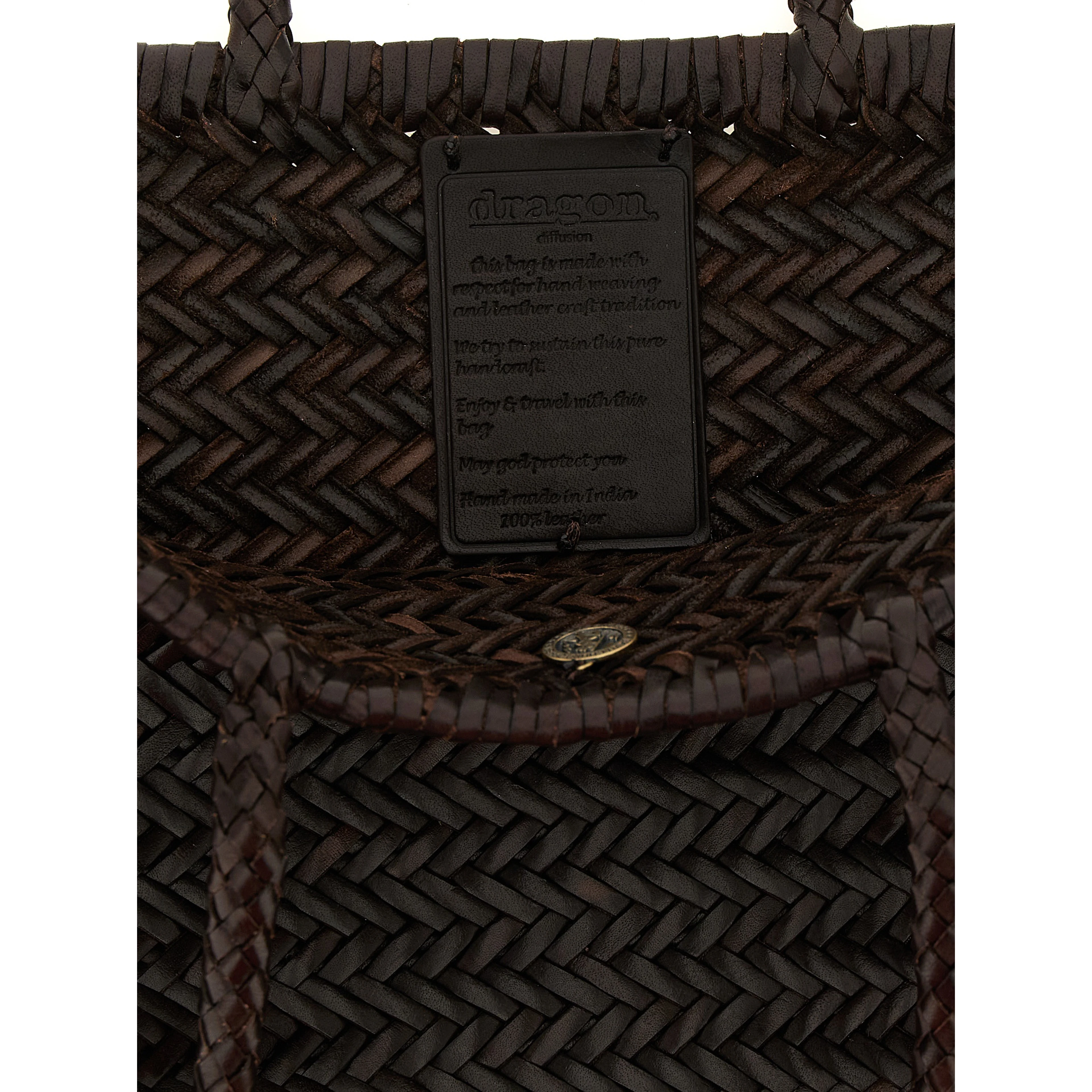 Brown Calfskin Shoulder Bag