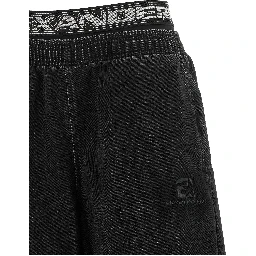 Black Cotton Relaxed Fit Jeans