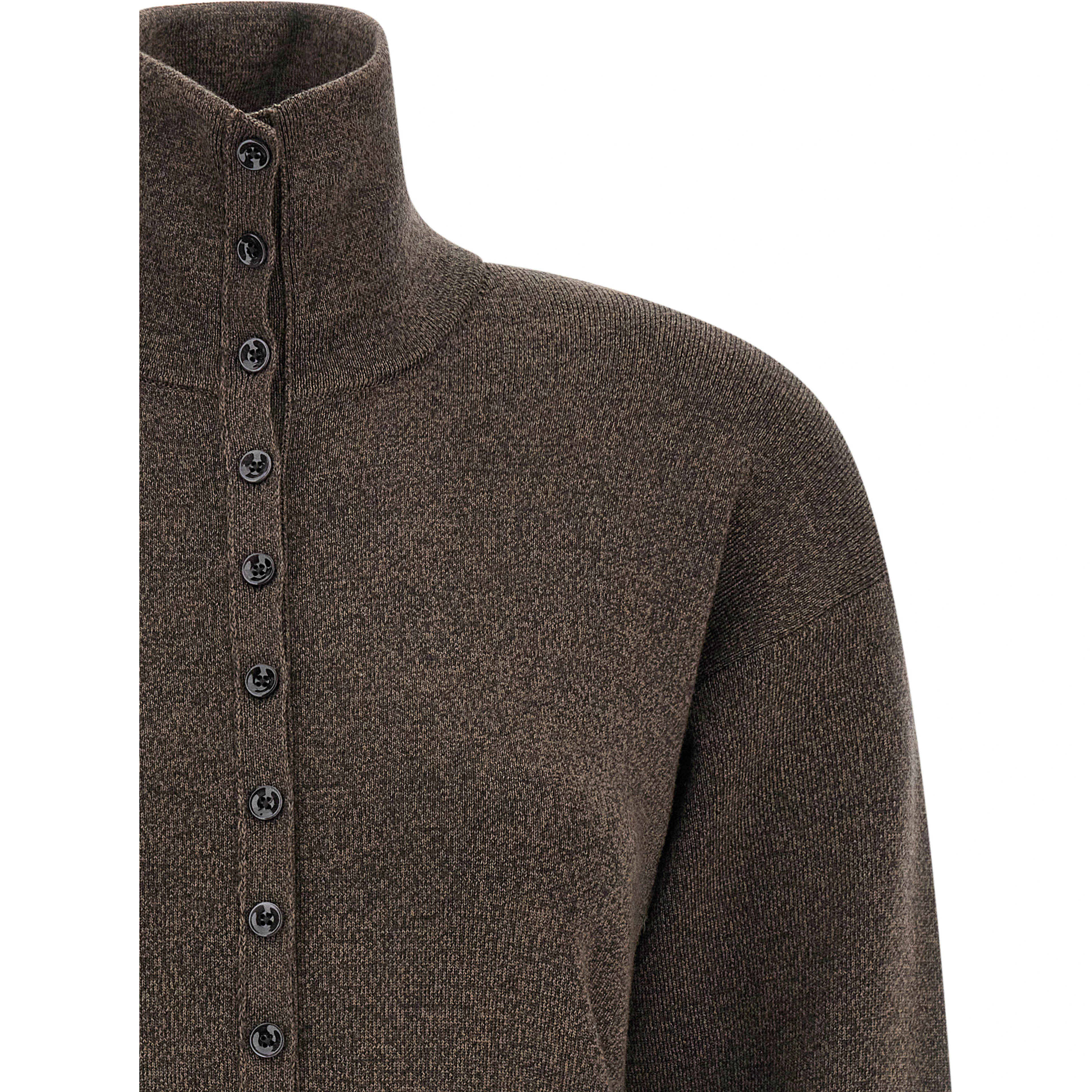 Brown Wool Cardigan