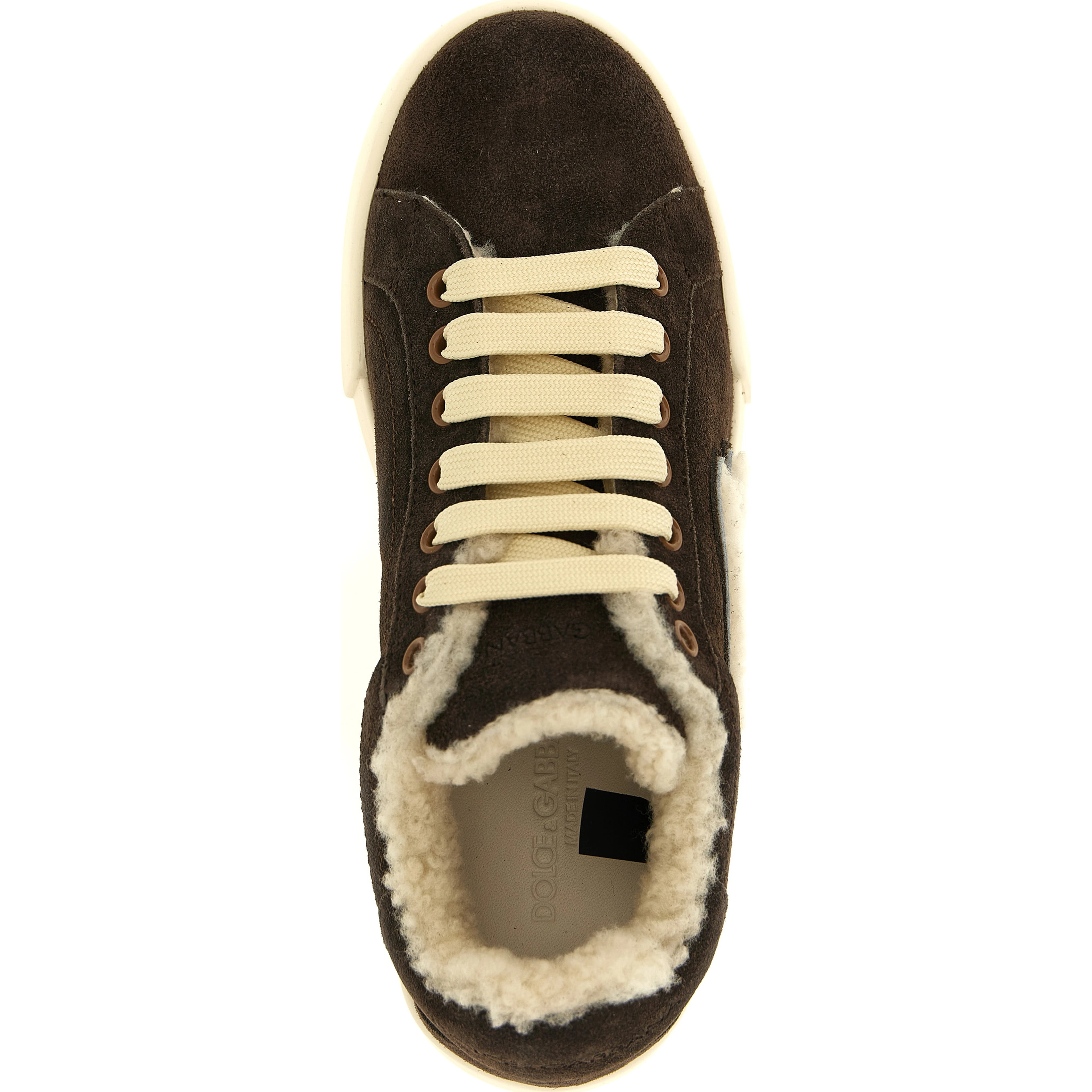 Brown Calfskin Low Top Sneakers