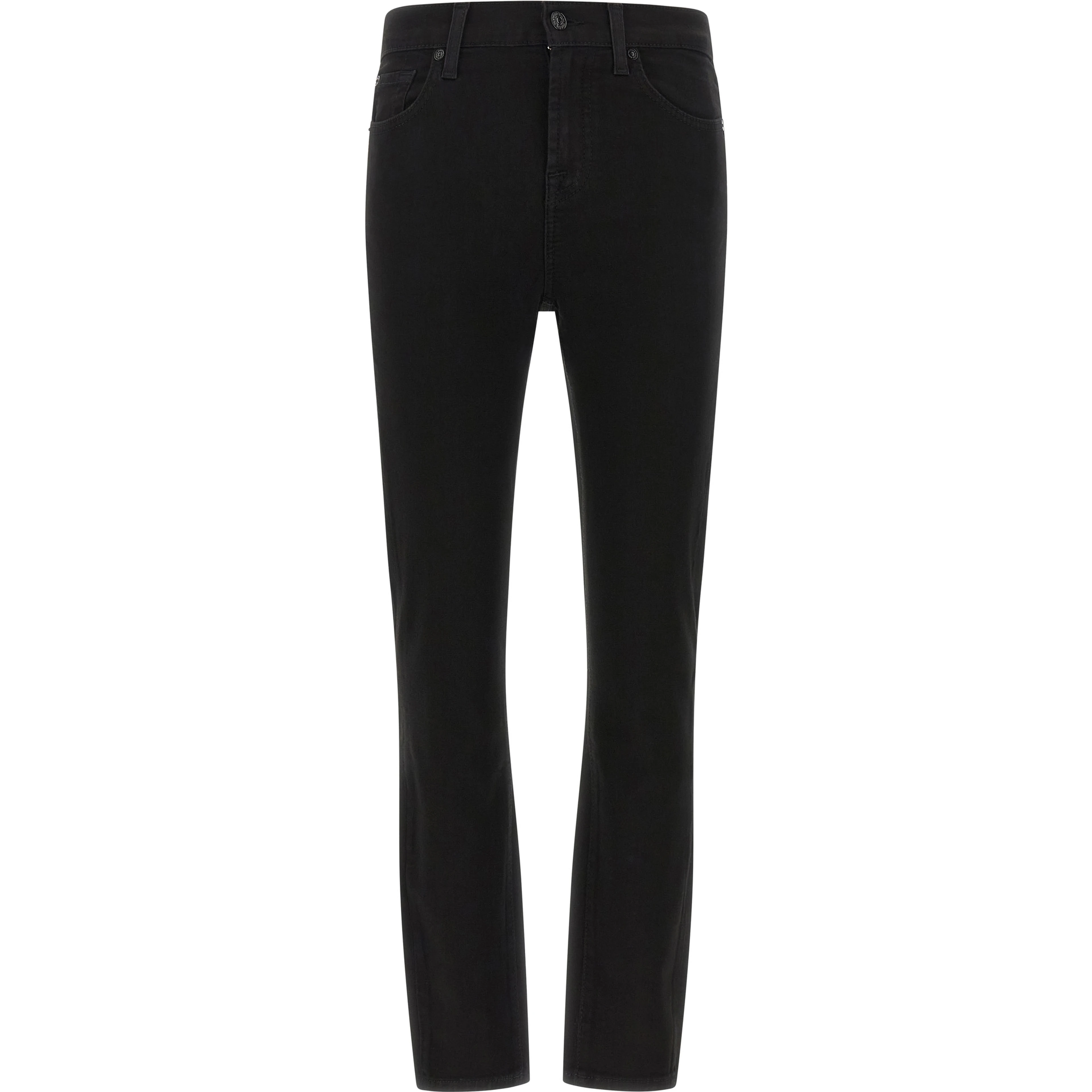 Black Cotton Skinny Jeans