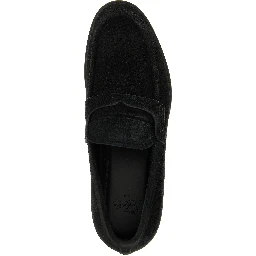 Black Calfskin Slip-On Loafers