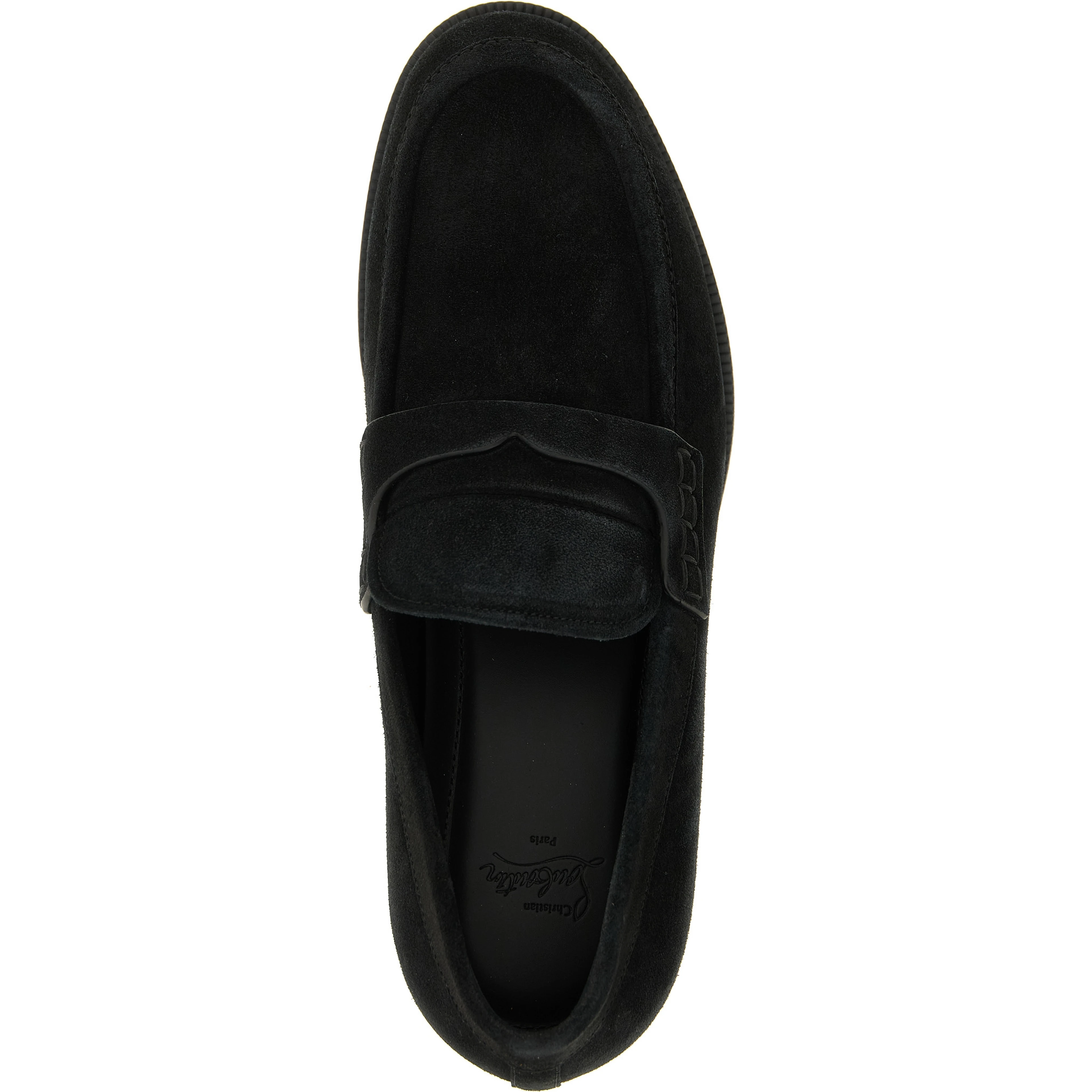 Black Calfskin Slip-On Loafers