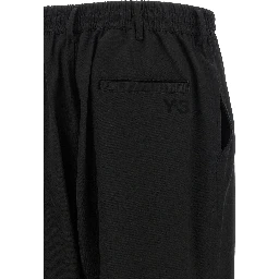 Black Wool Casual Pants