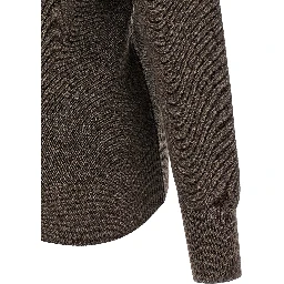 Brown Wool Cardigan