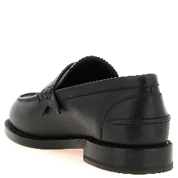 Black Calfskin Slip-On Loafers