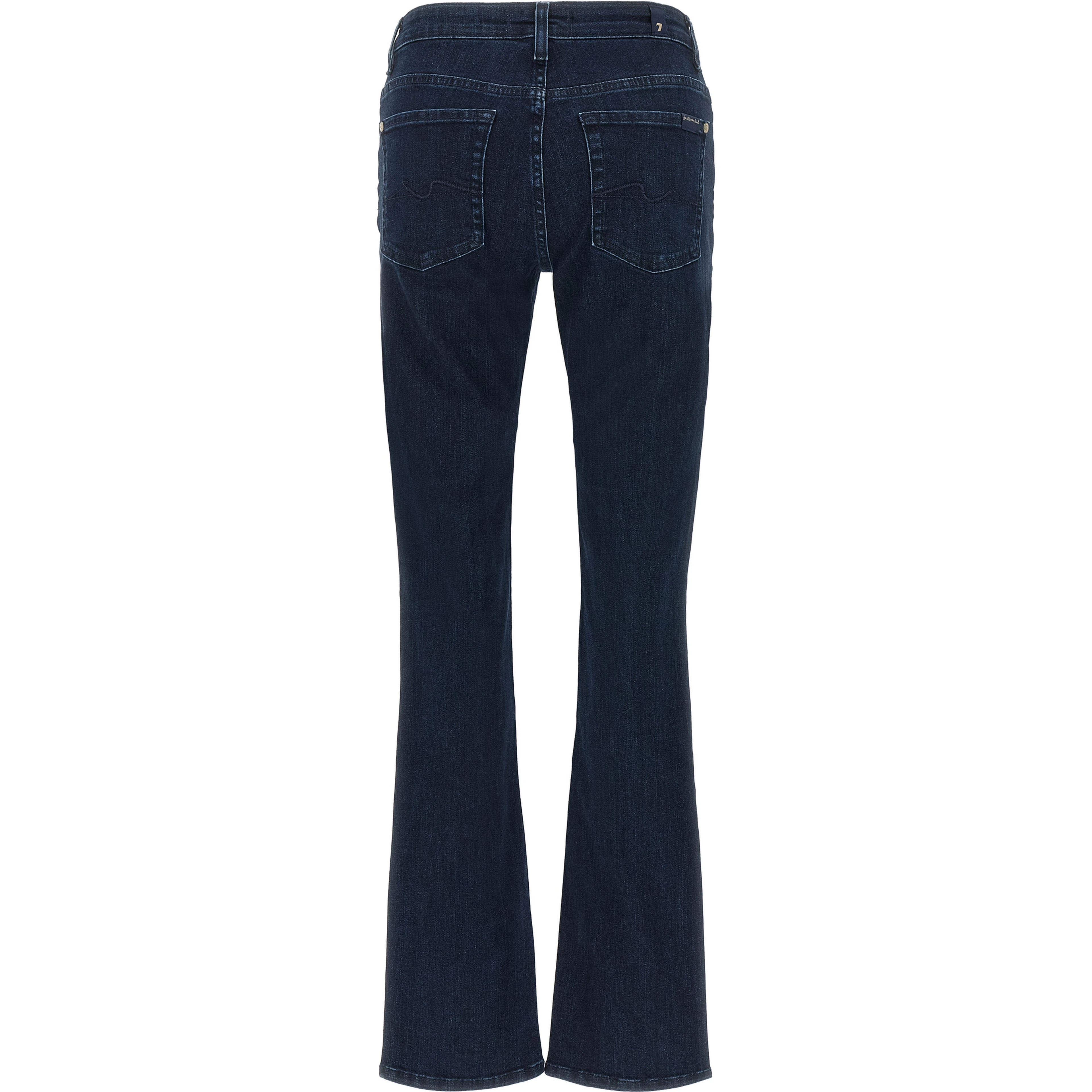 Blue Cotton Bootcut Jeans