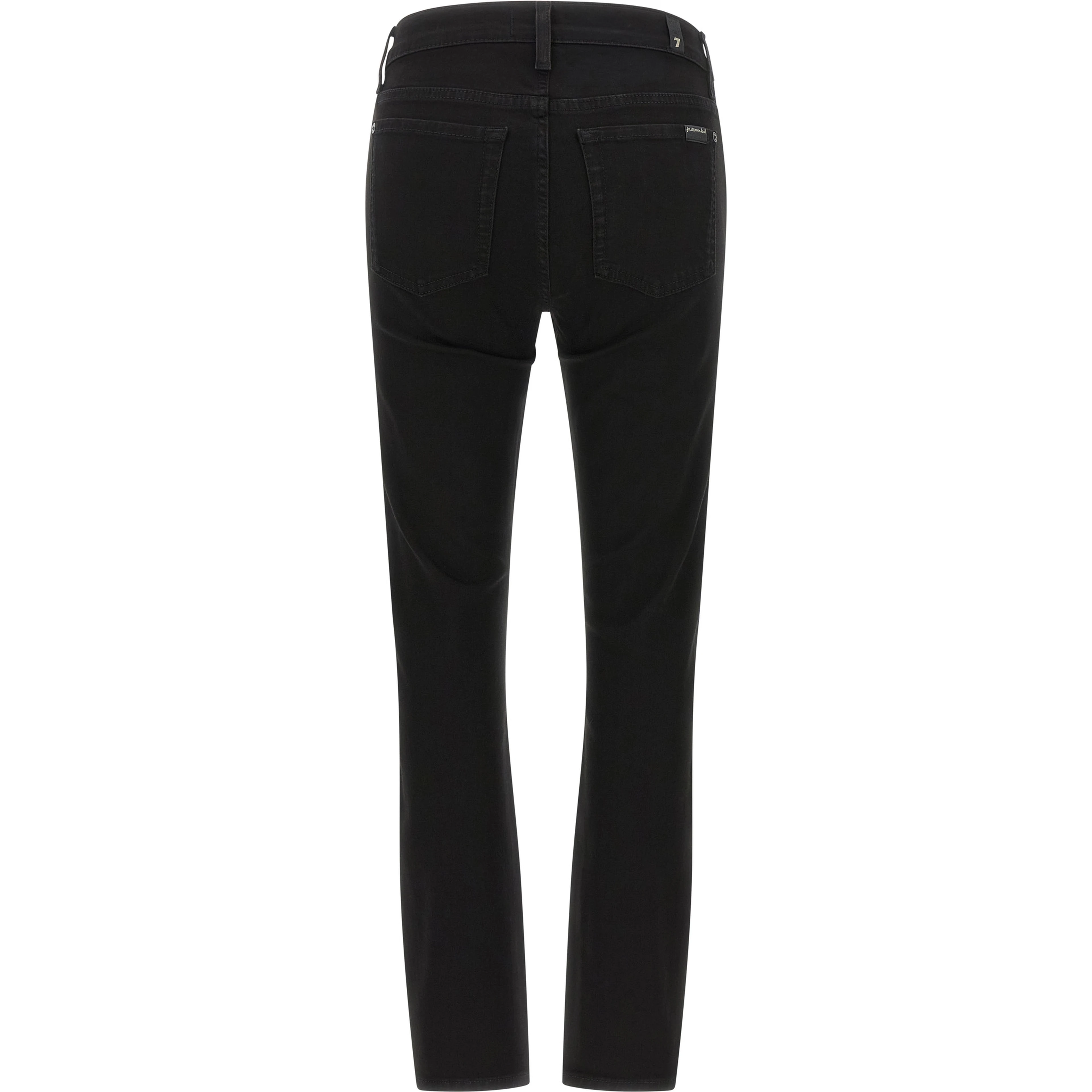 Black Cotton Skinny Jeans