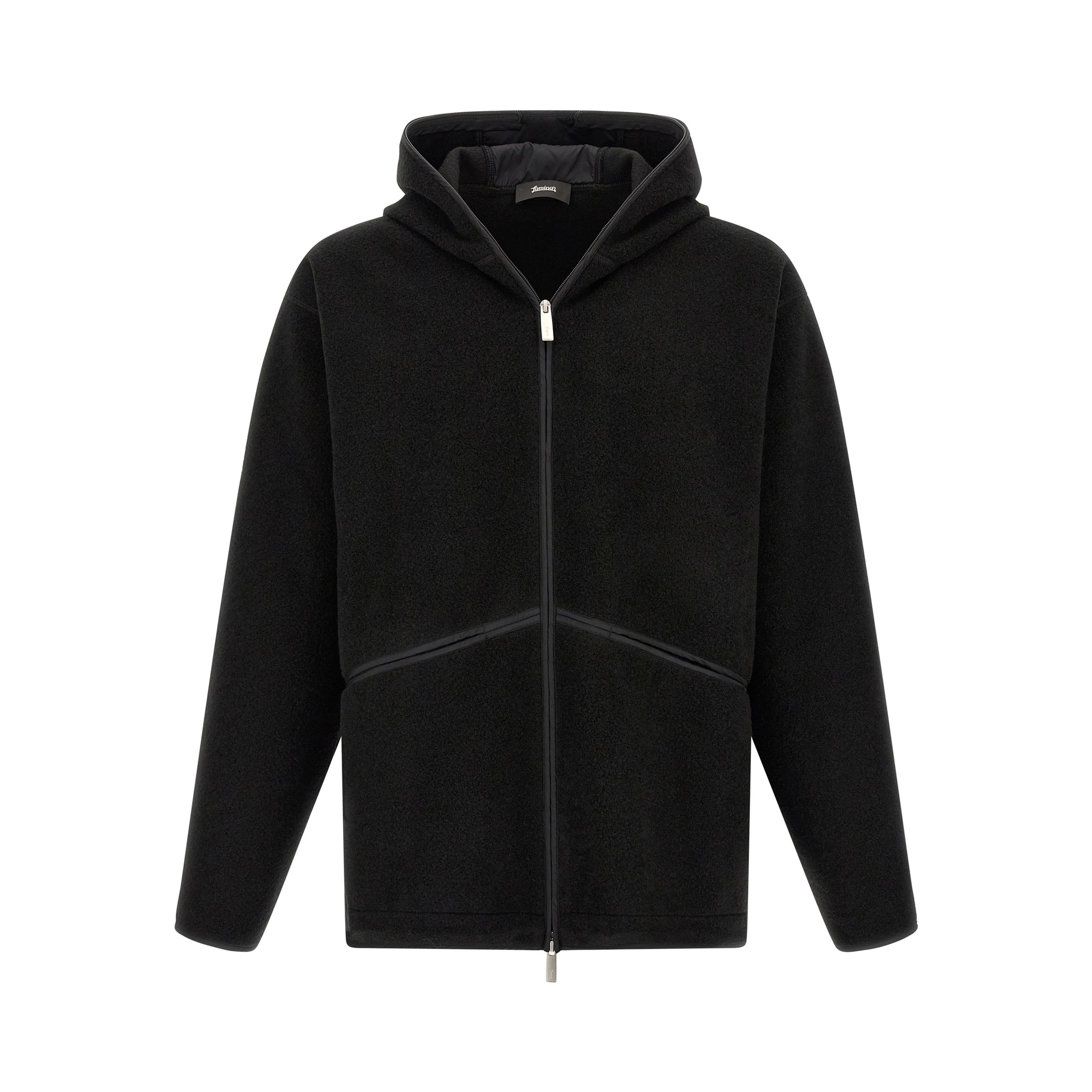 Black Polyester Shell Jacket
