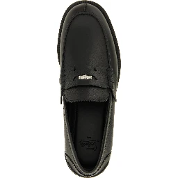 Black Calfskin Slip-On Loafers