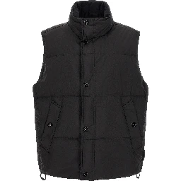 Black Polyamide Sleeveless Jacket