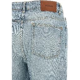 Blue Organic Cotton Straight-Leg Jeans