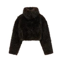 Brown Polyester Coat