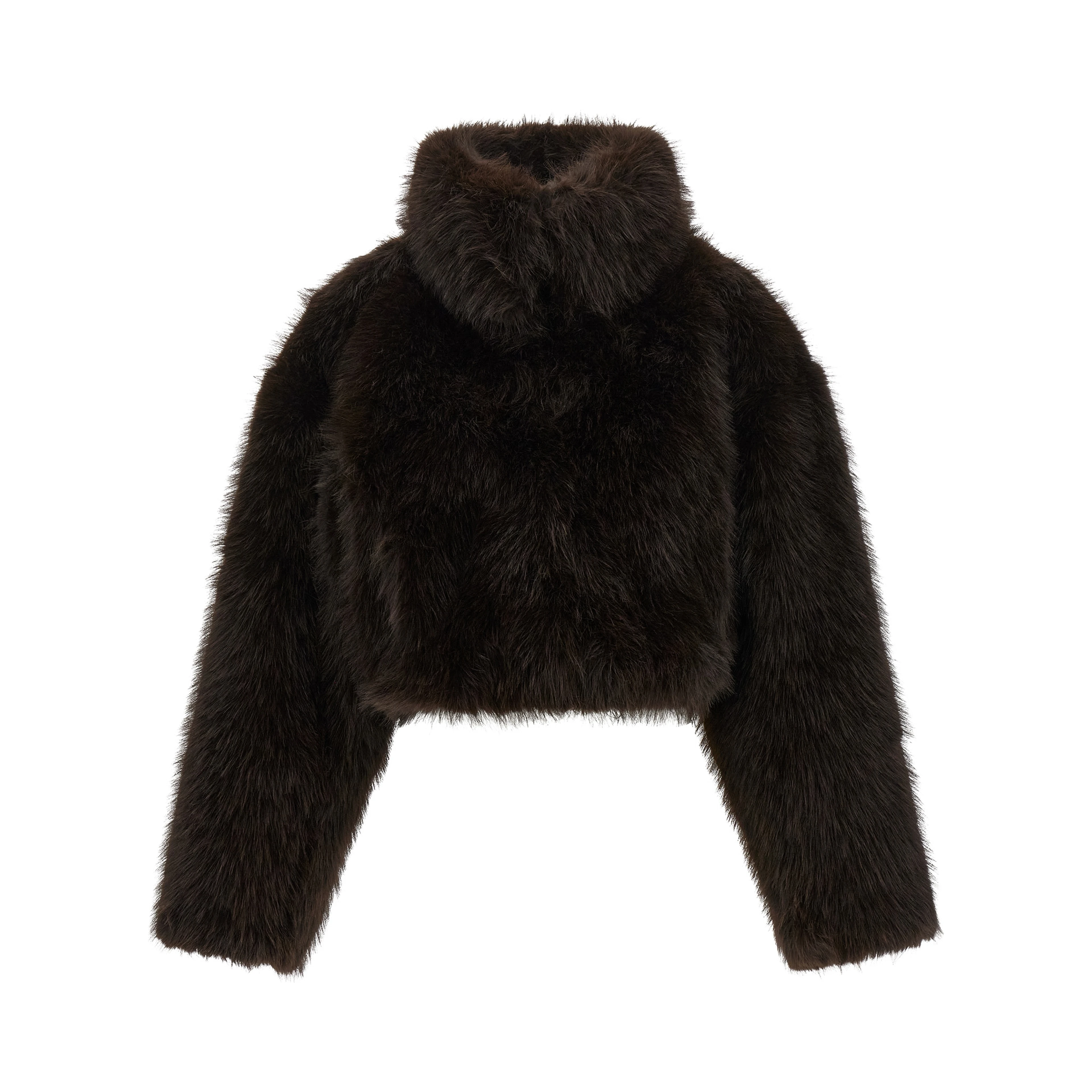 Brown Polyester Coat