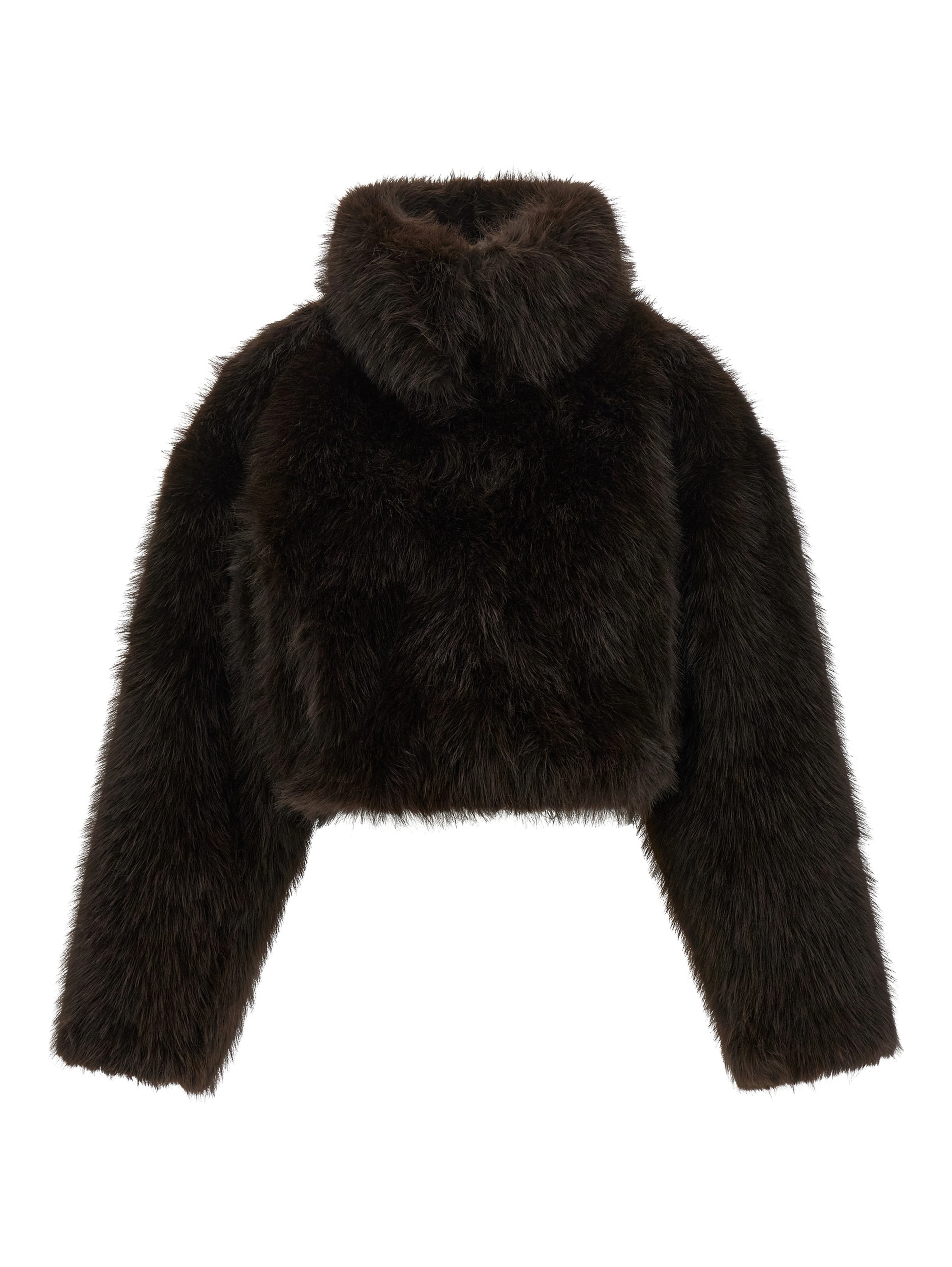 Brown Polyester Coat