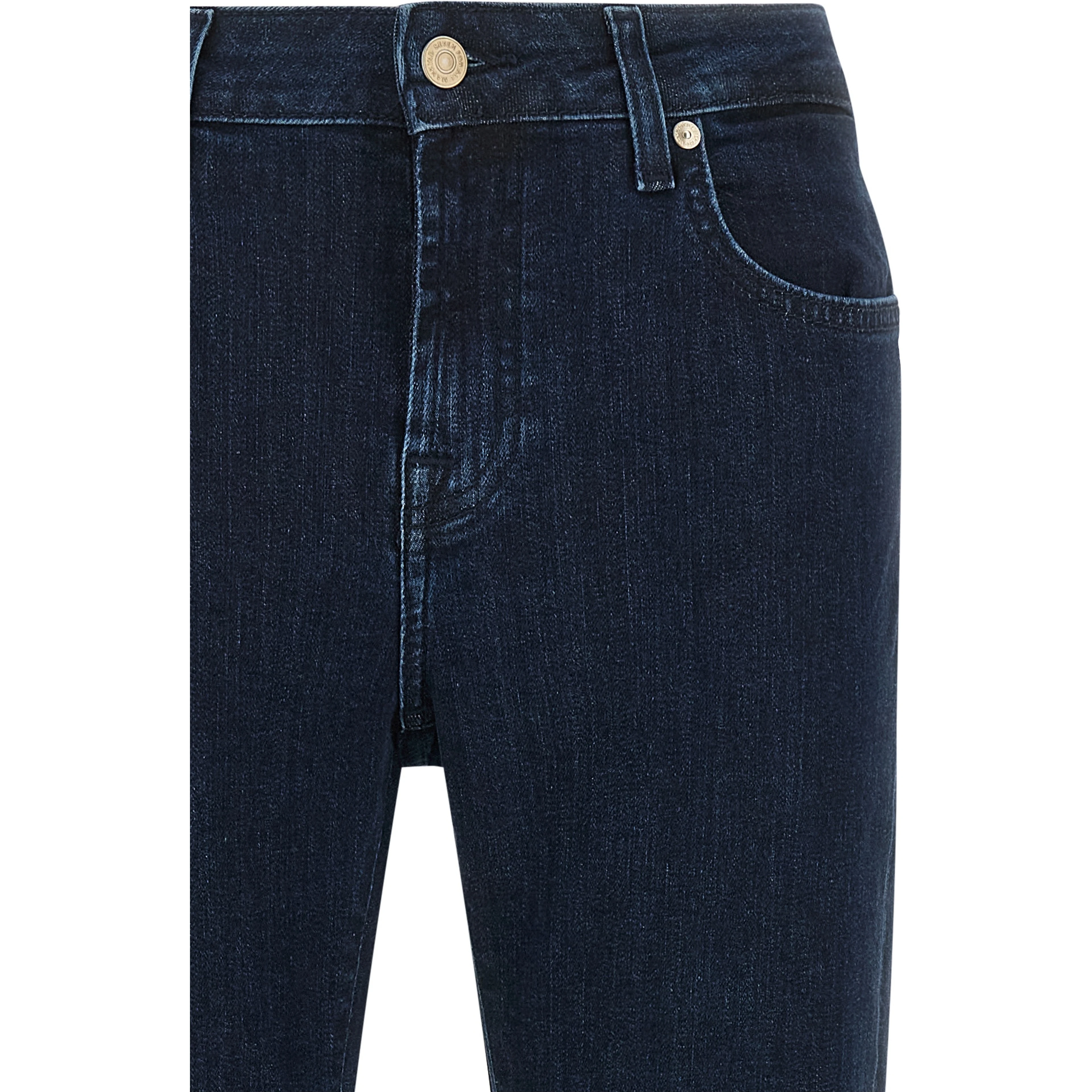 Blue Cotton Bootcut Jeans