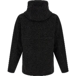 Black Polyester Shell Jacket
