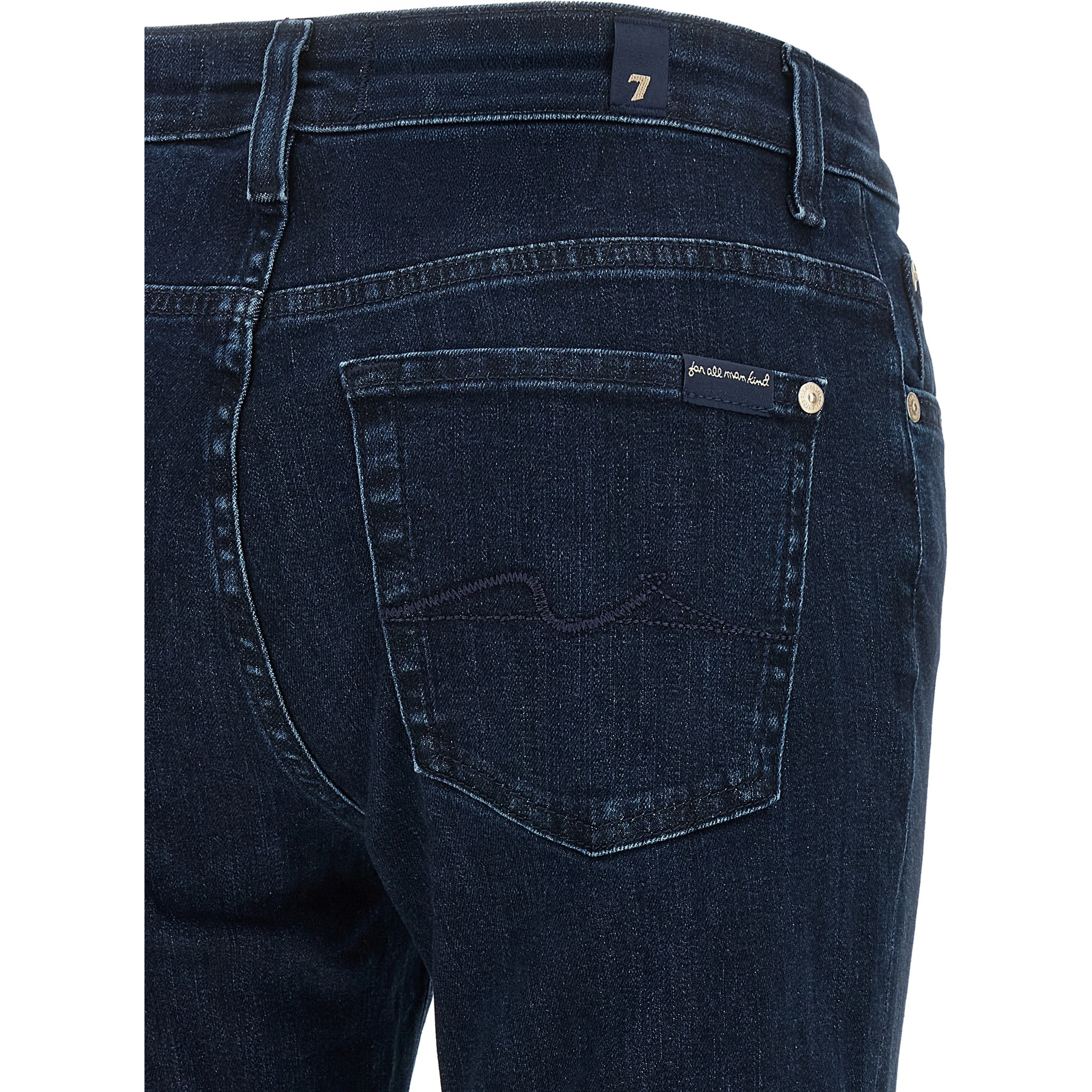 Blue Cotton Bootcut Jeans