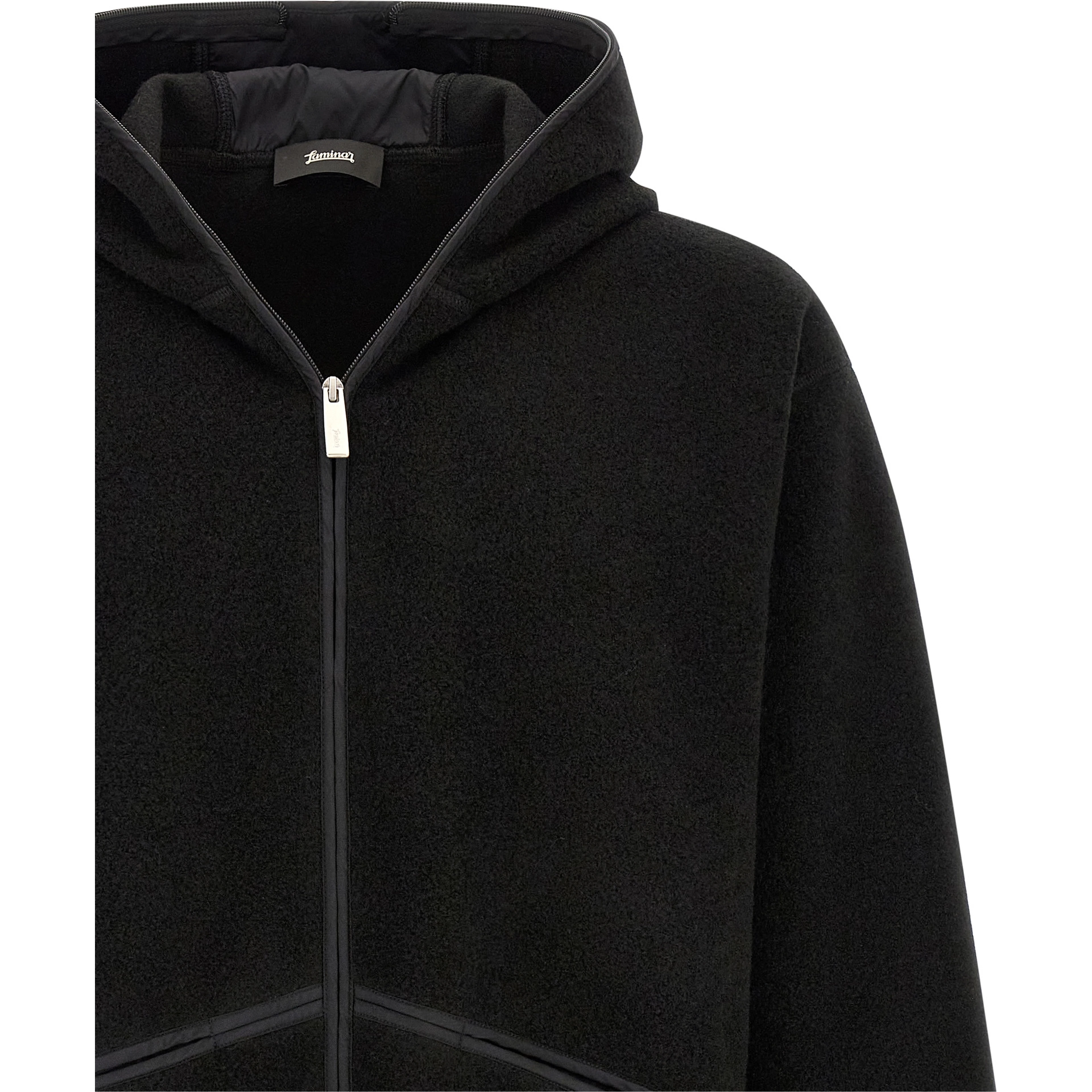 Black Polyester Shell Jacket