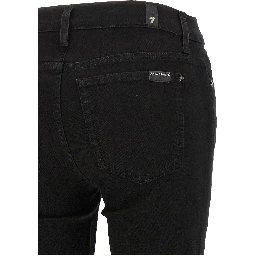 Black Cotton Skinny Jeans