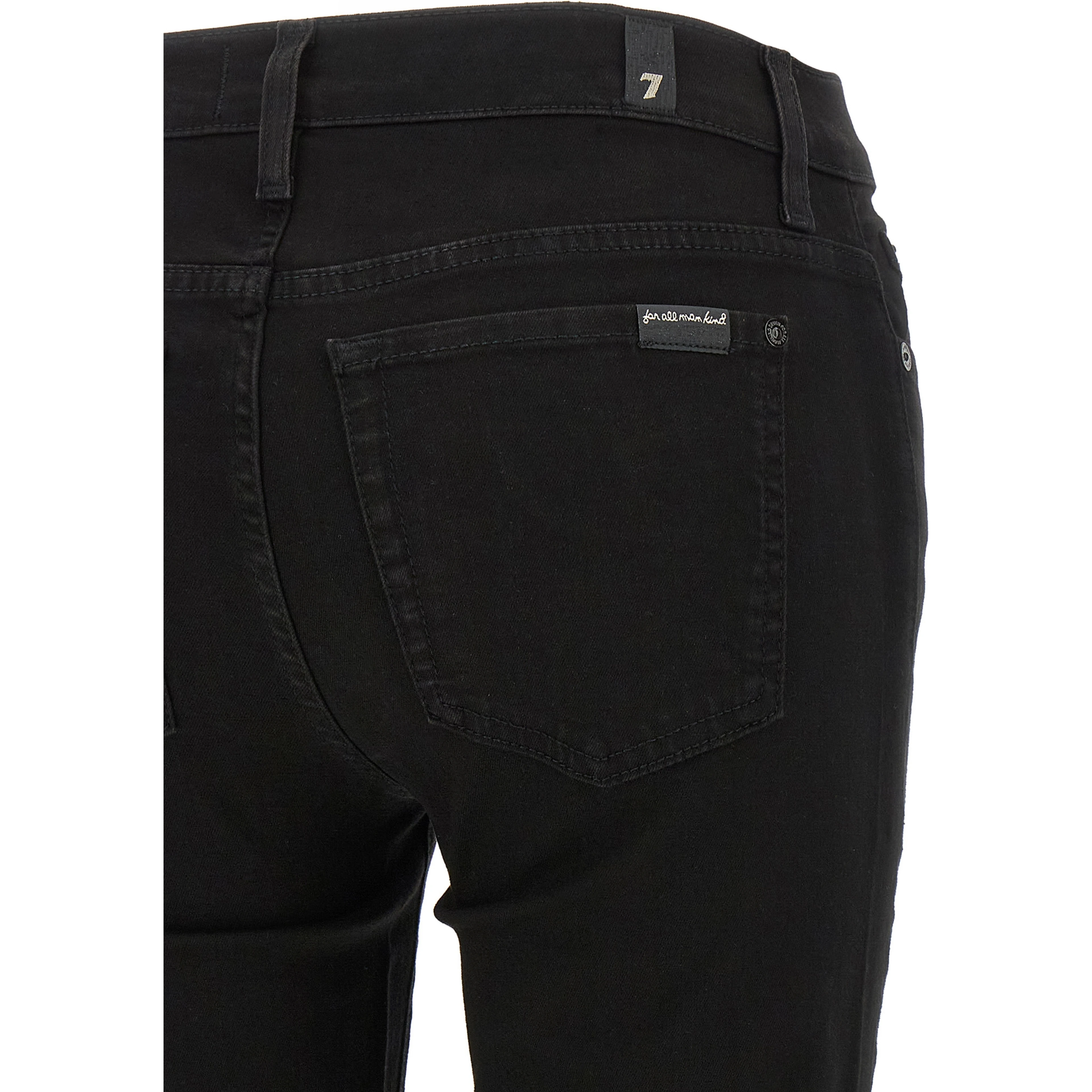 Black Cotton Skinny Jeans