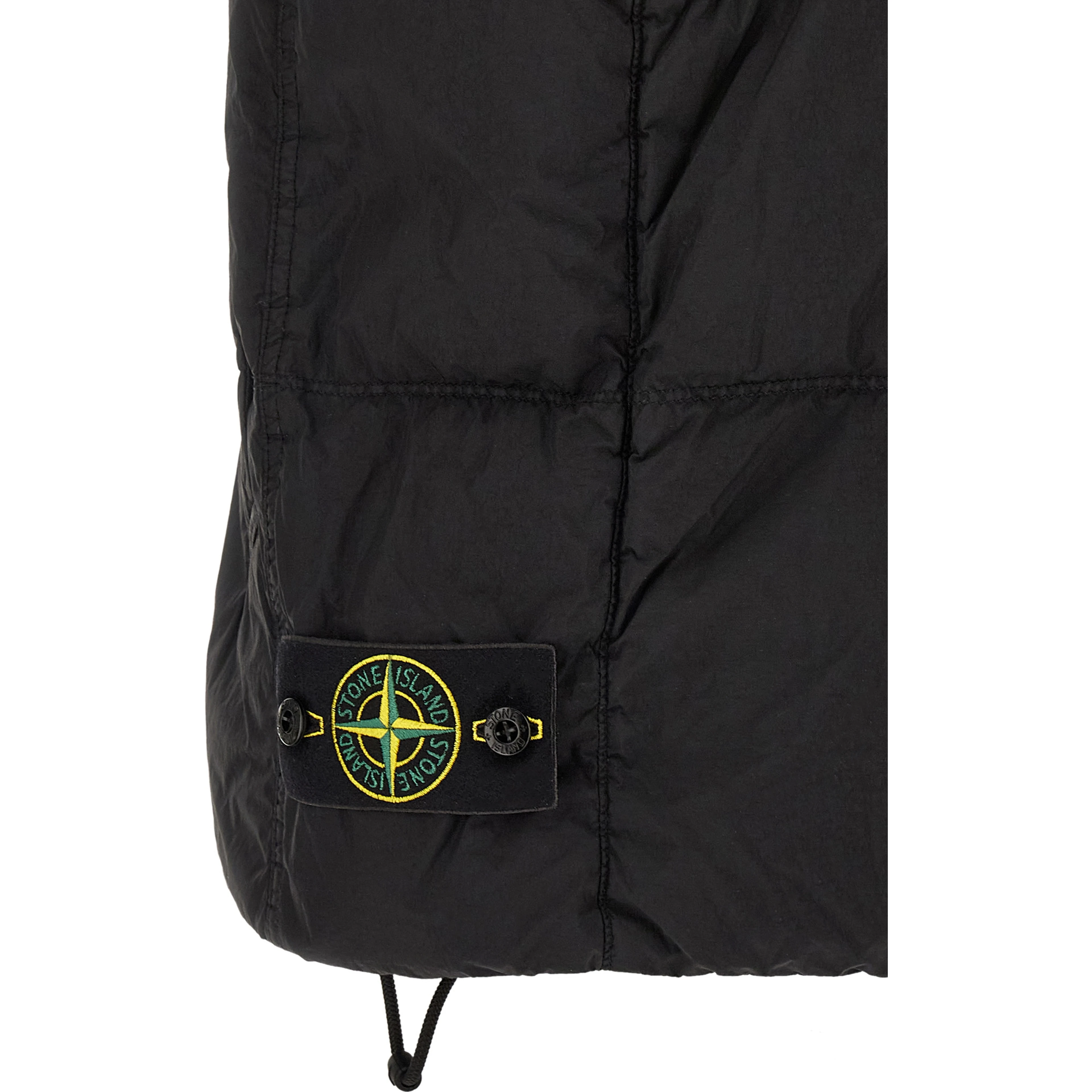 Black Polyamide Sleeveless Jacket