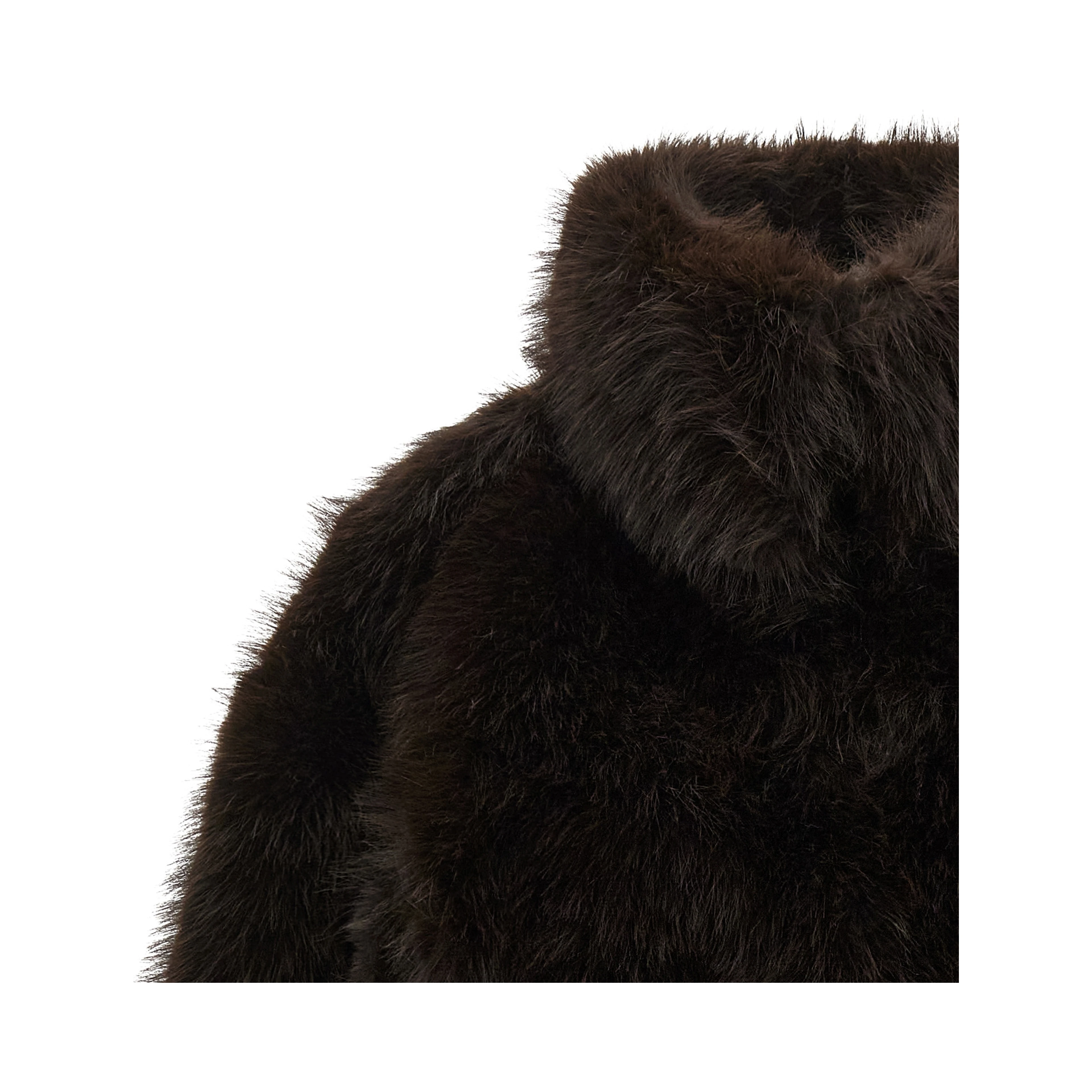 Brown Polyester Coat