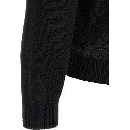 Black Cotton Sweatshirt