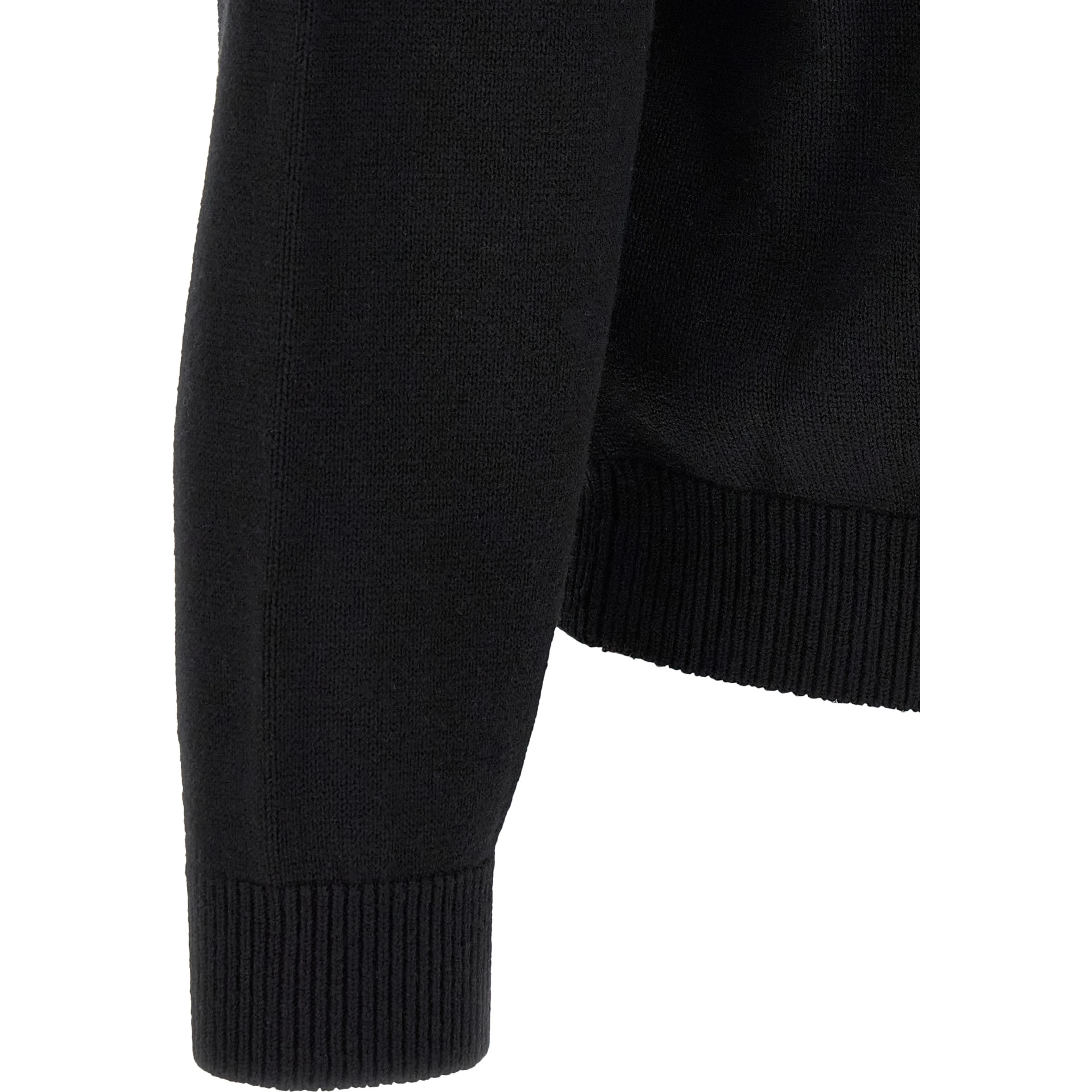 Black Cotton Sweatshirt