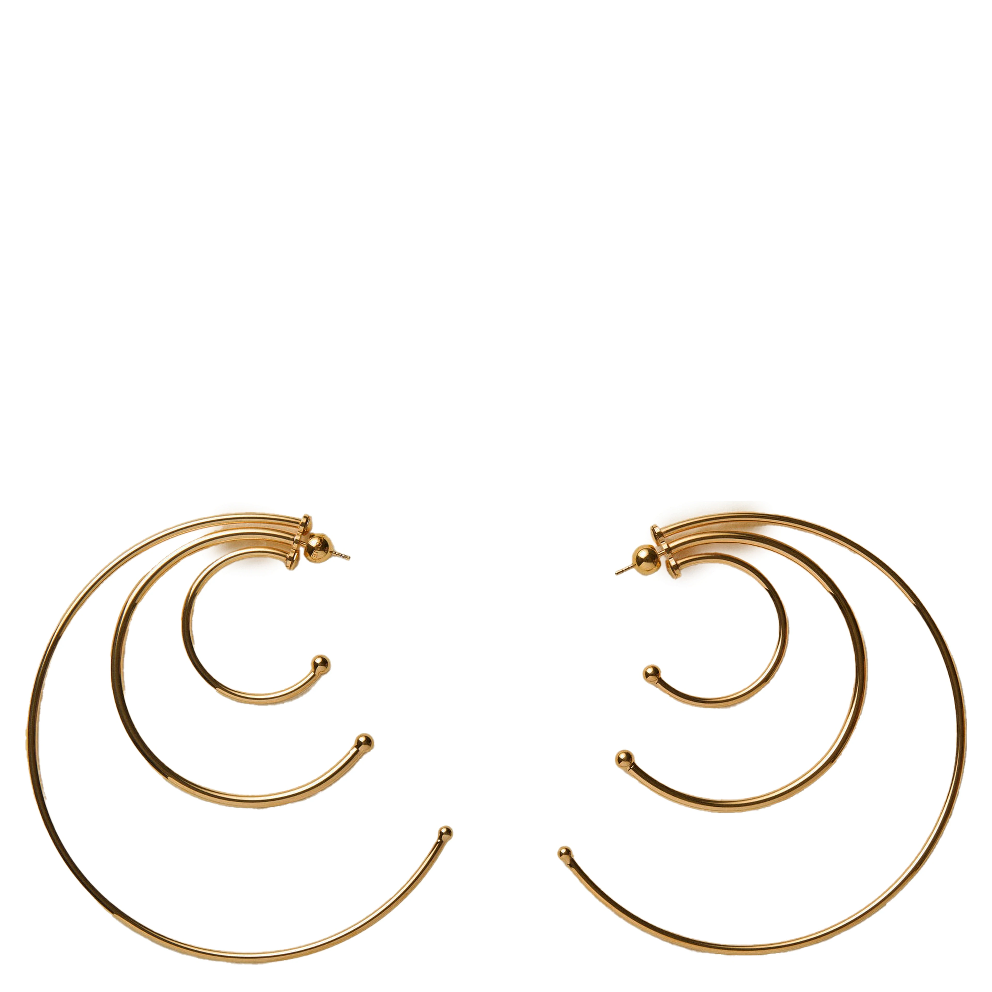 Pierced Solar Hoops earrings large
