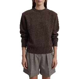 Brown Lina padded sweater