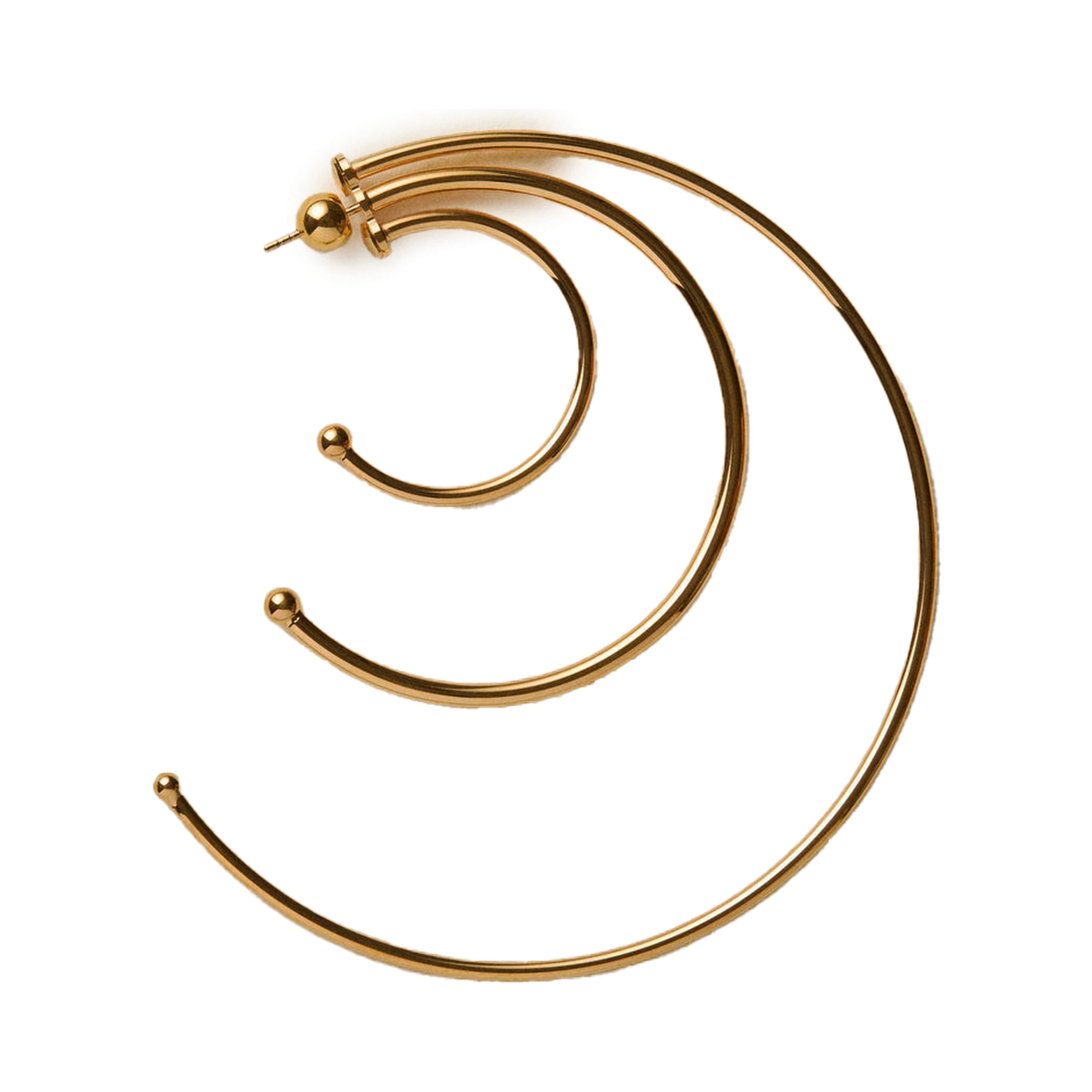 Pierced Solar Hoops earrings large