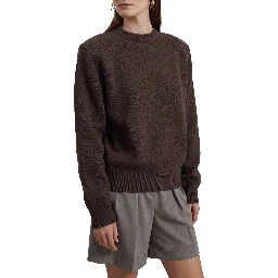 Brown Lina padded sweater
