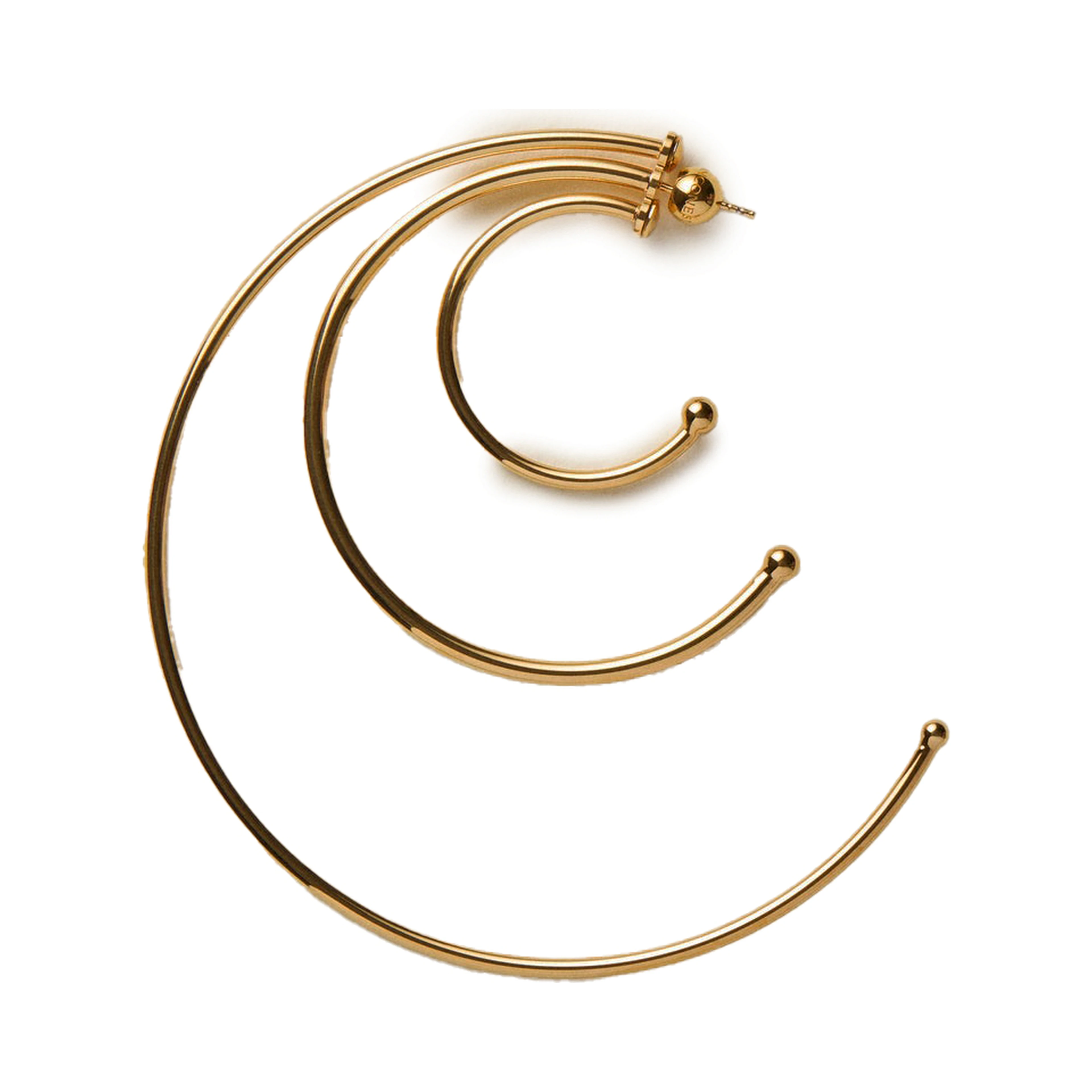 Pierced Solar Hoops earrings large
