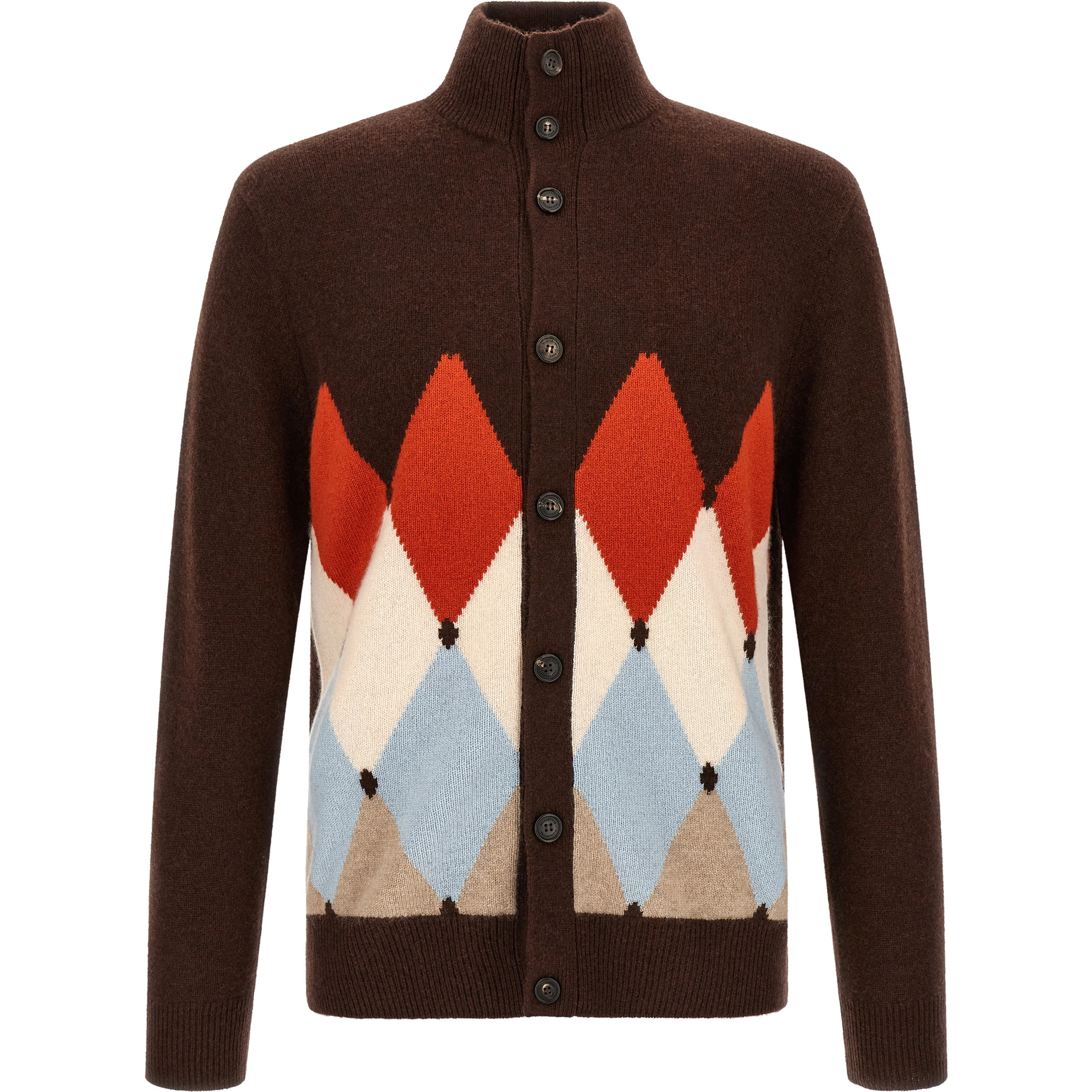 Brown Cashmere Cardigan