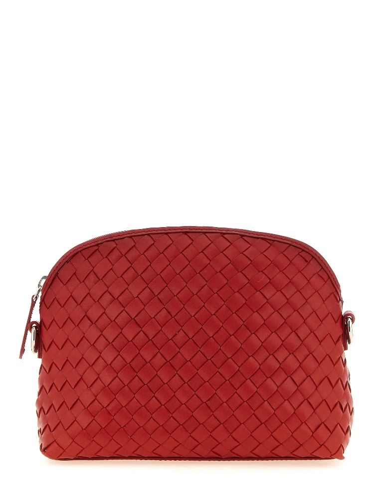 Red Calfskin Crossbody Bag