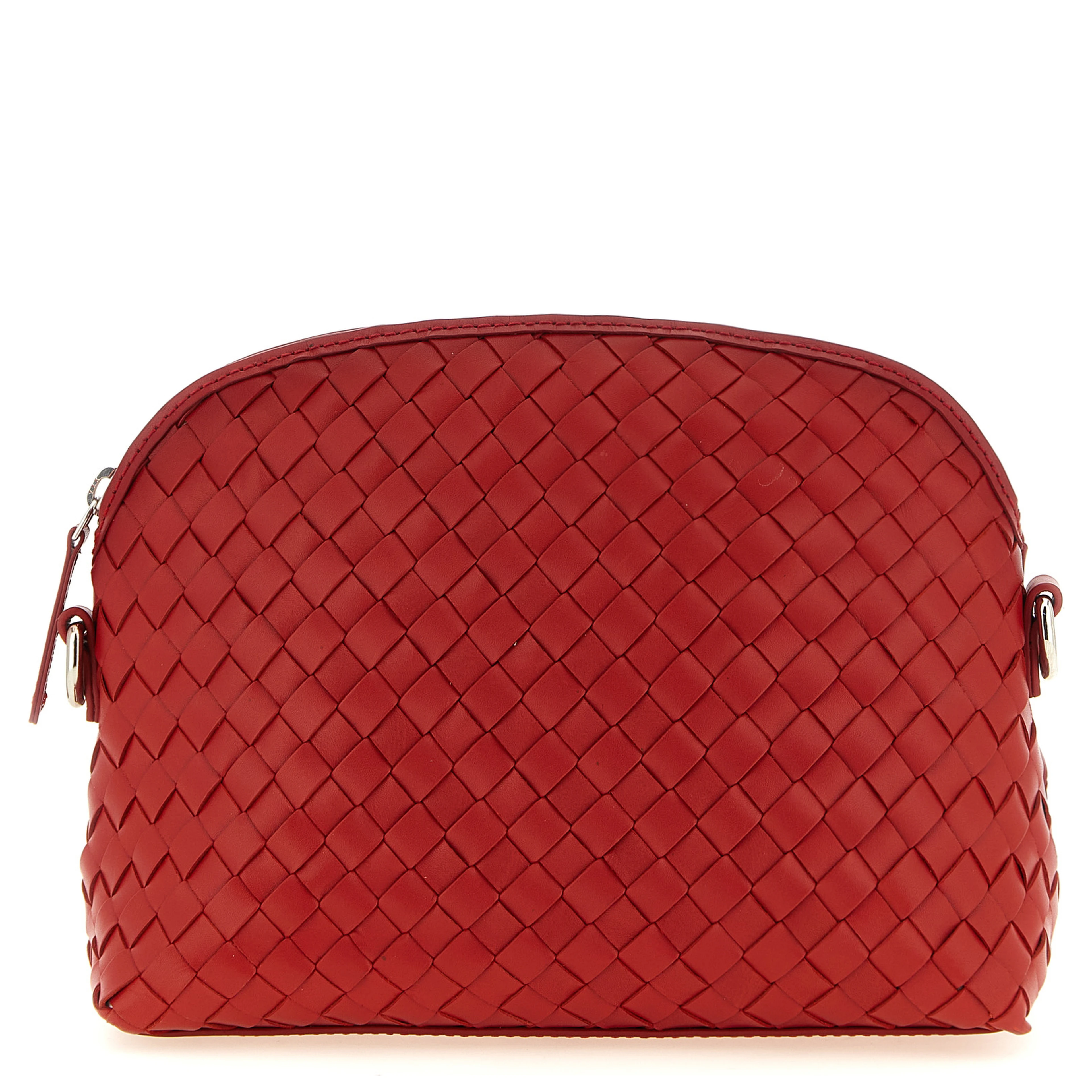 Red Calfskin Crossbody Bag