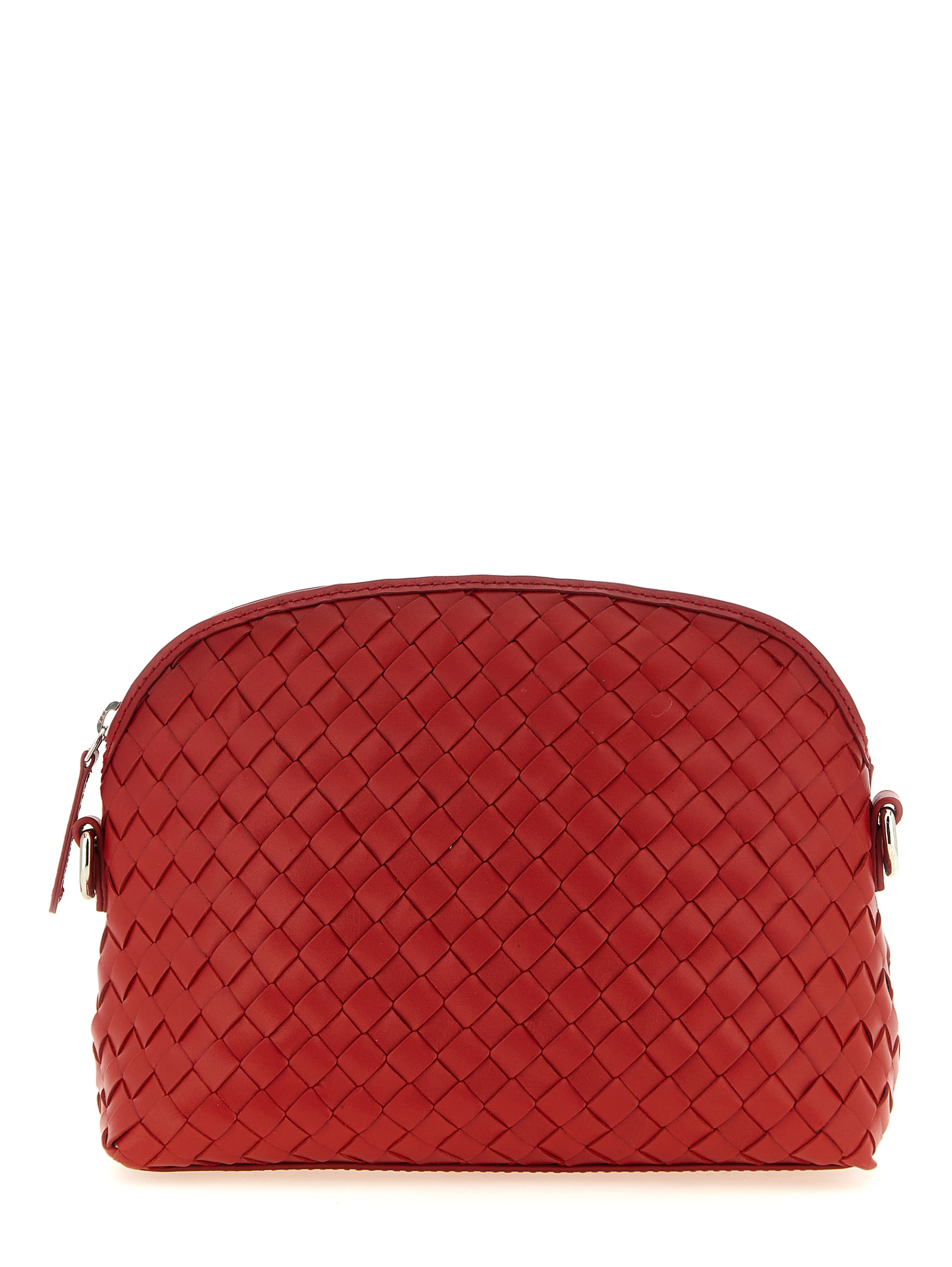 Red Calfskin Crossbody Bag