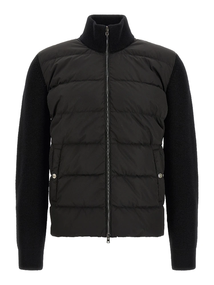 Black Wool Full-Length Jacket