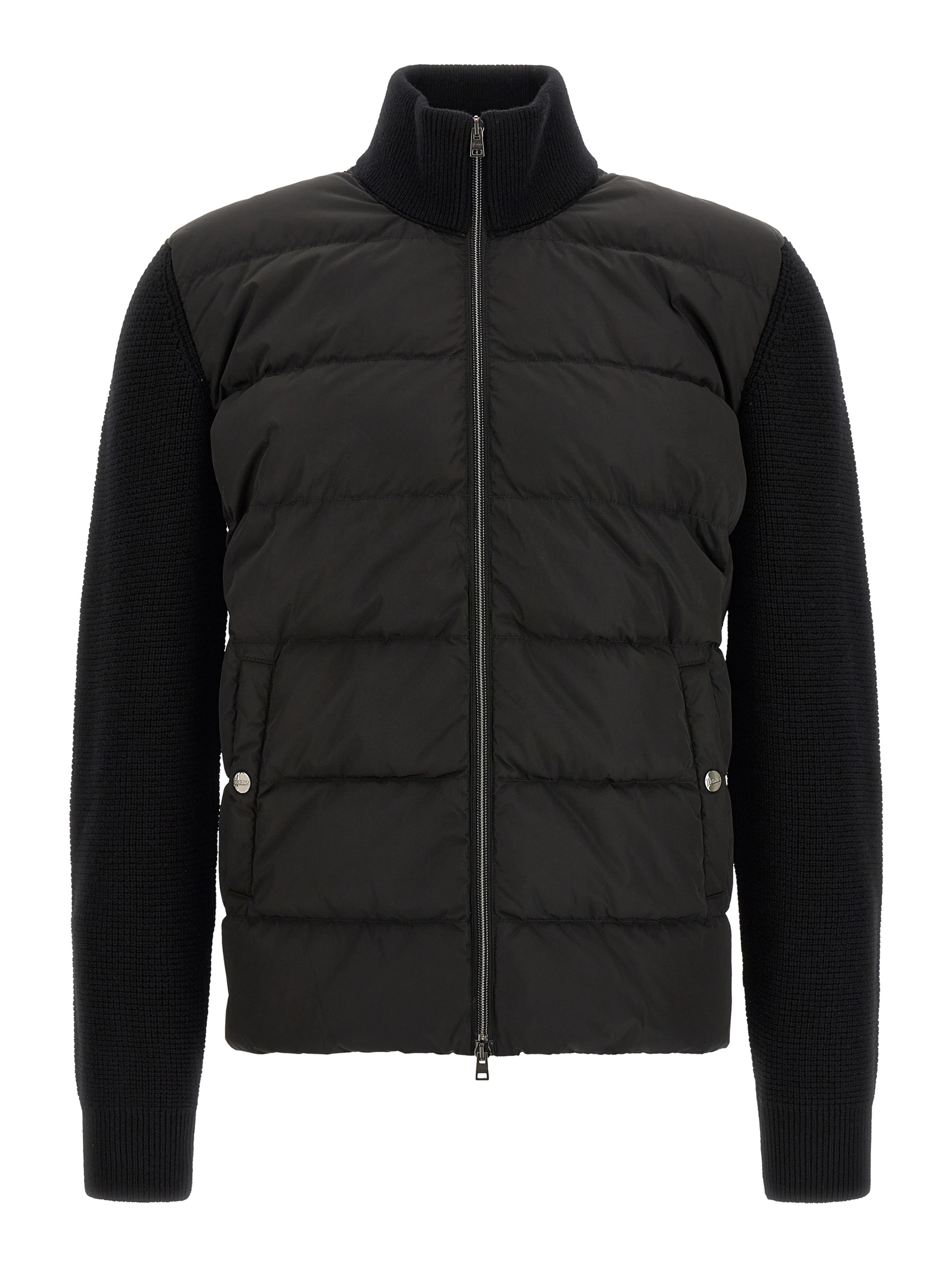 Black Wool Full-Length Jacket
