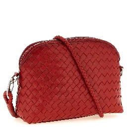 Red Calfskin Crossbody Bag