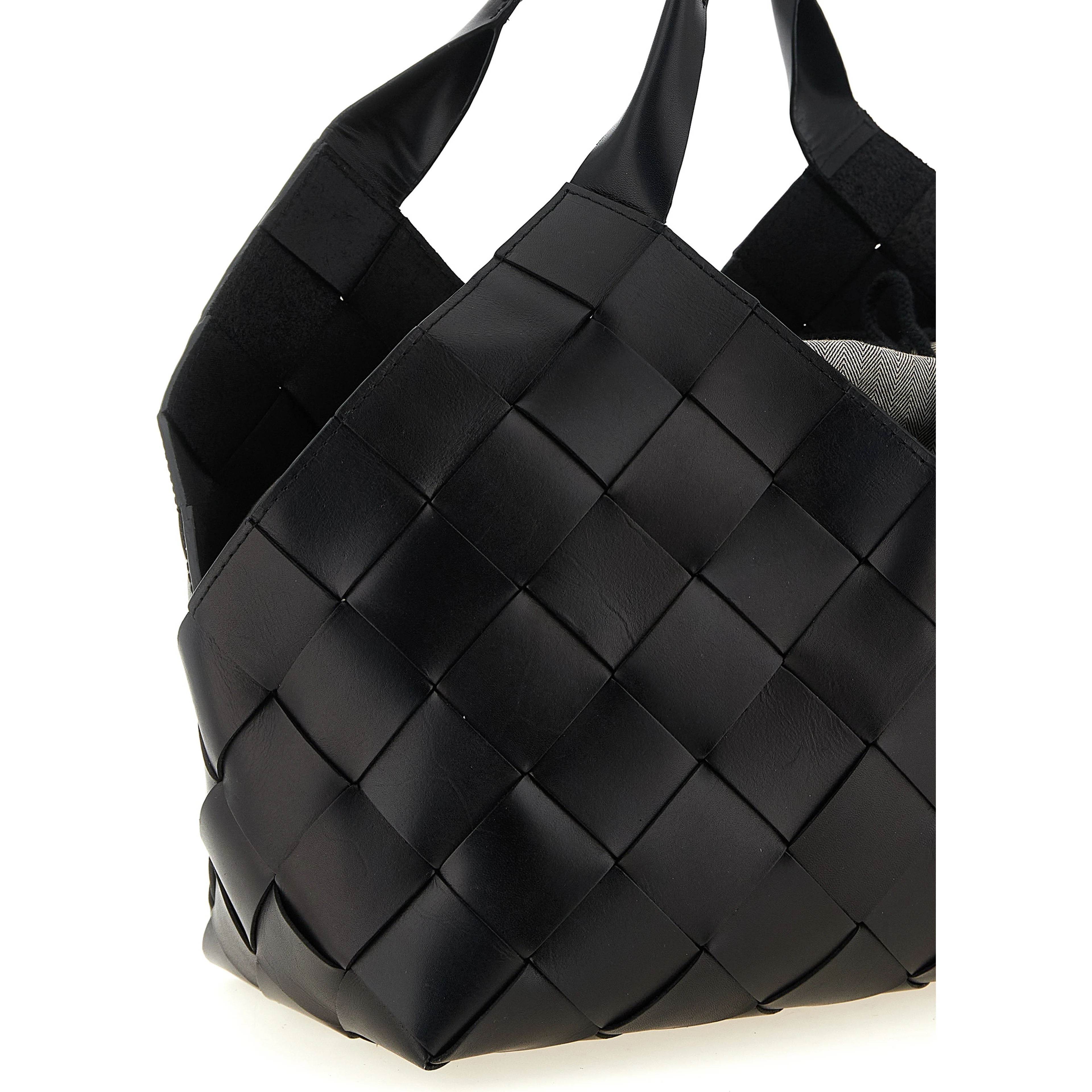 Black Calfskin Shoulder Bag